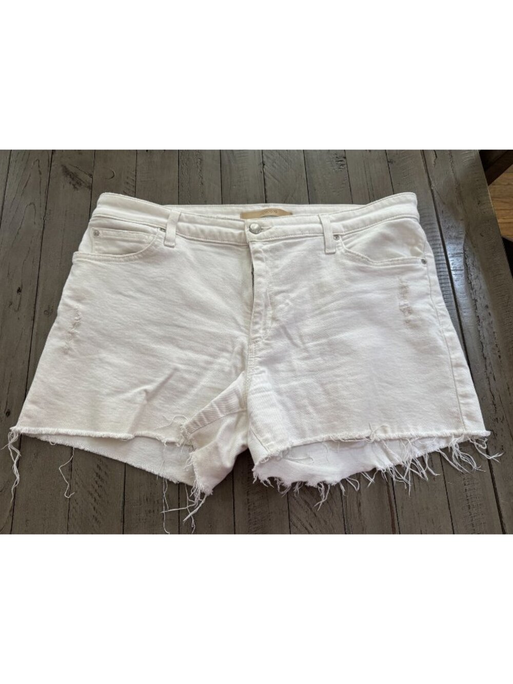 Joe's Jeans The Lover Mid Rise Baggy Shorts Berkeley White Size 30